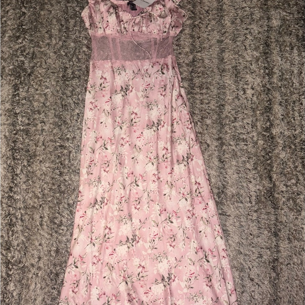 Forever 21 Pink Floral Maxi Dress